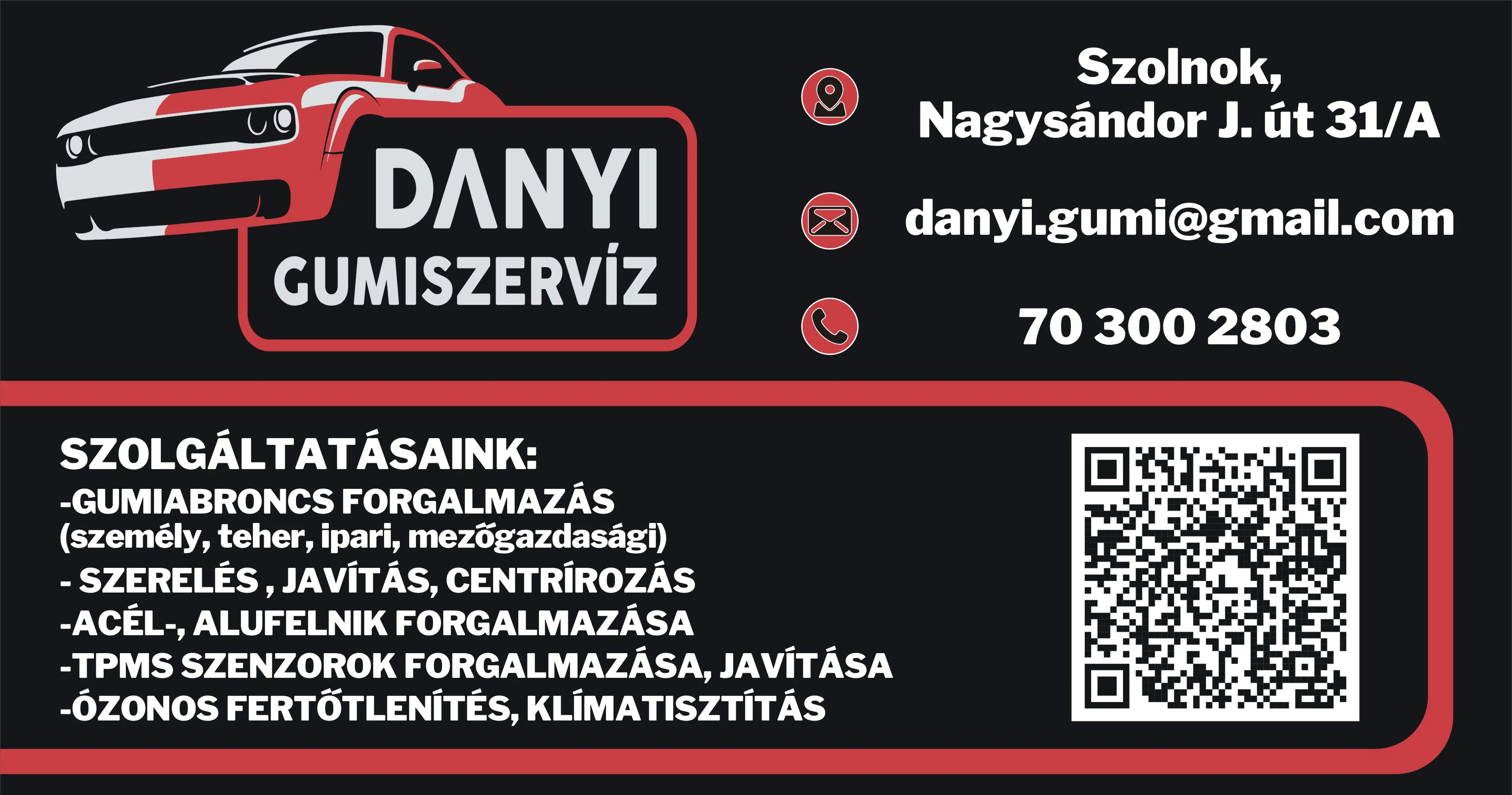 Danyi Gumiszerviz Névjegy